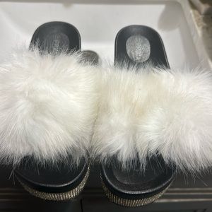 Prima fur sandals
